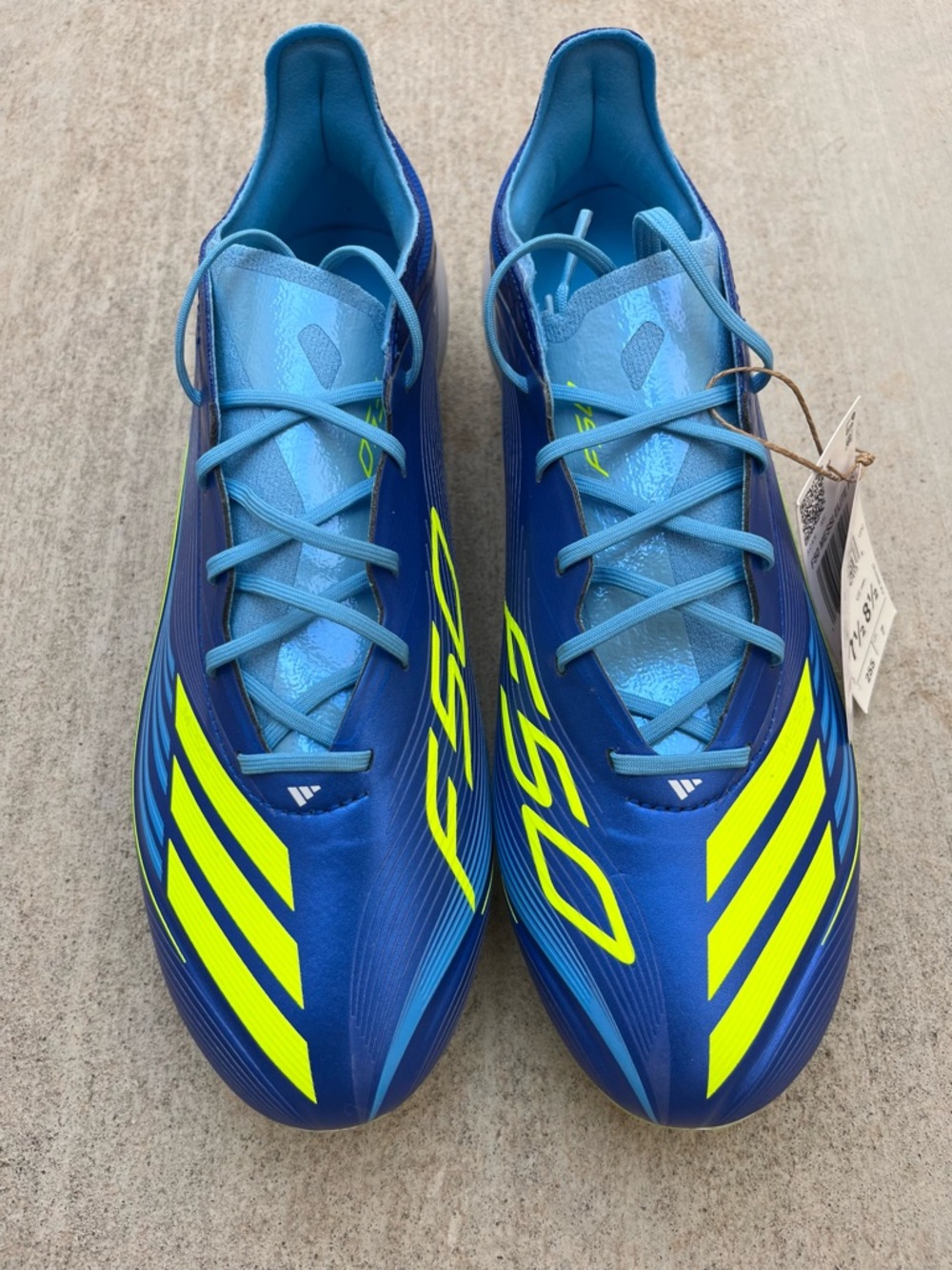 Adidas F50 Messi Elite FG Soccer Cleats Royal Blue (JP7435) Men’s Size 7.5 /8.5W